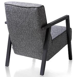Fauteuil BUENO Xooon CLEO ANTHRACITE  / Pieds en bois noir
