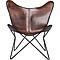 Fauteuil BUTTERFLY ECO Kare Design marron