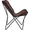 Fauteuil BUTTERFLY ECO Kare Design marron