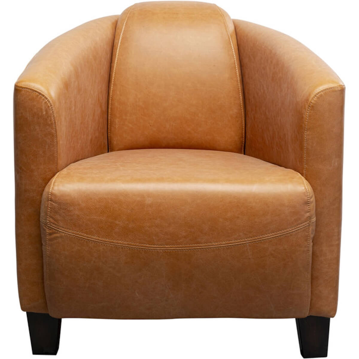 Fauteuil CIGAR LOUNGE Kare Design cuir marron clair