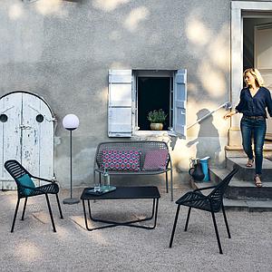 Fauteuil CROISETTE Fermob gris orage