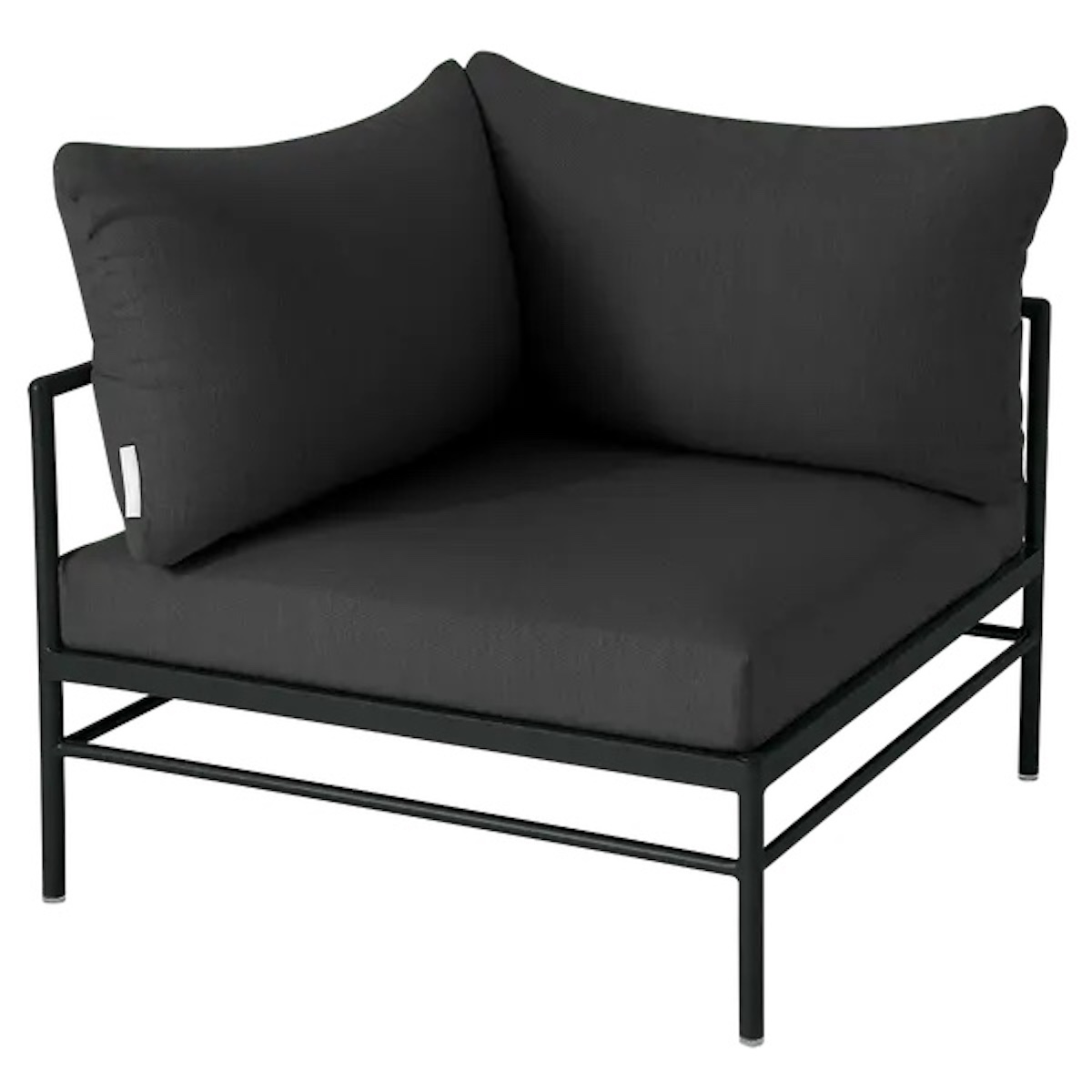 Fauteuil d'angle RIVAGE Vlaemynck basalte/gris nuit