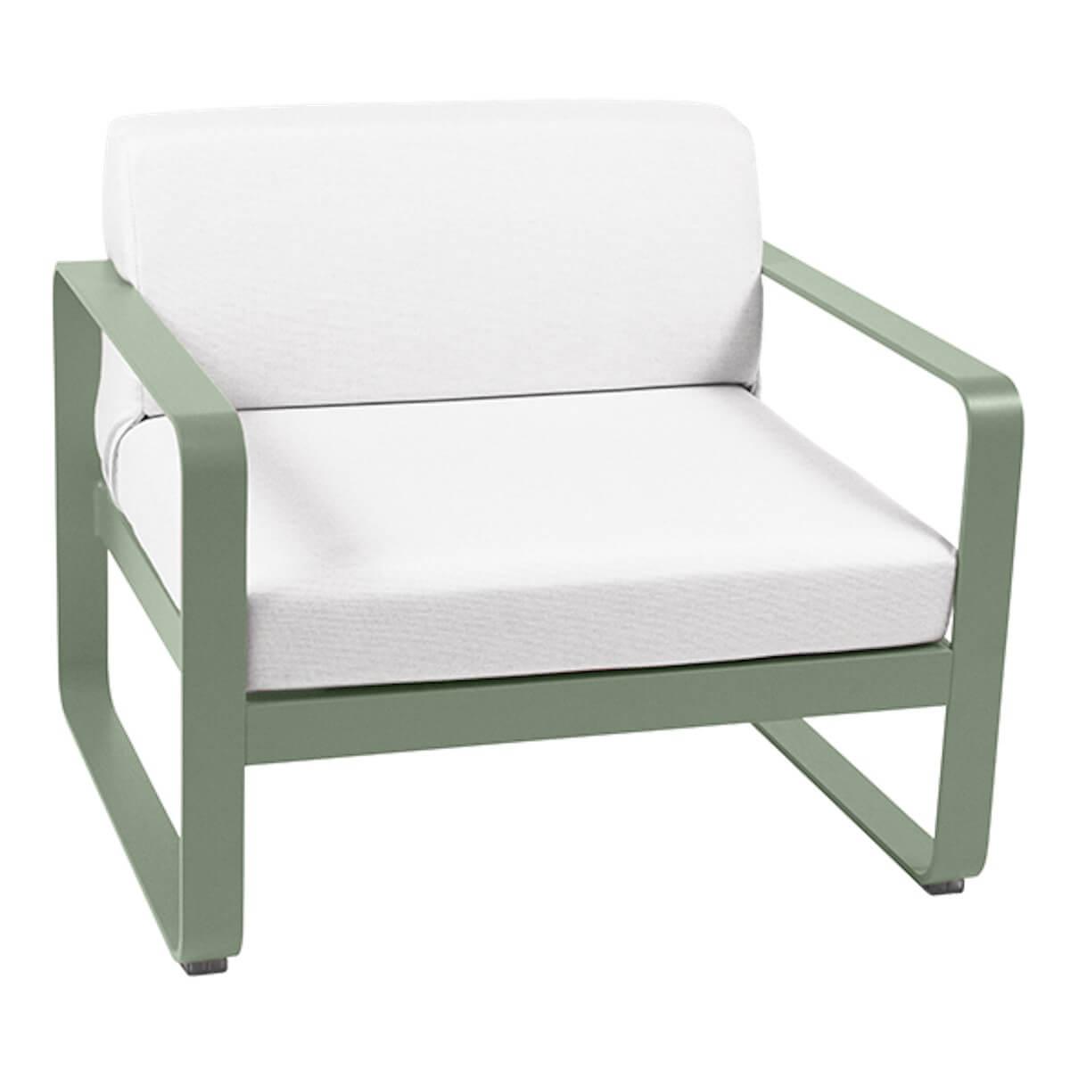 Fauteuil de jardin BELLEVIE Fermob cactus-blanc grisé
