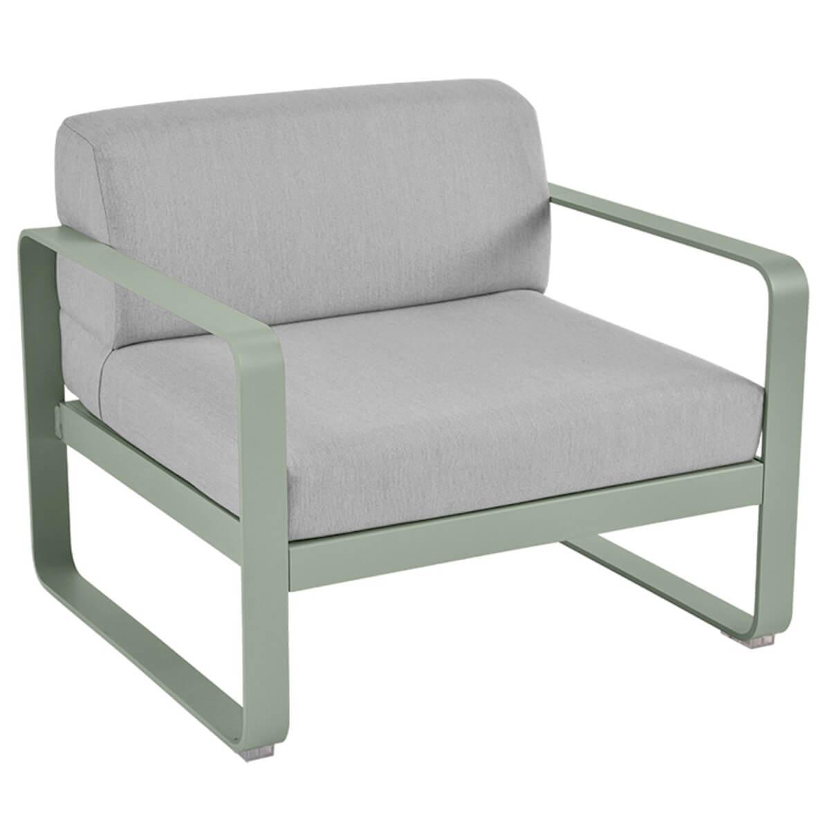 Fauteuil de jardin BELLEVIE Fermob cactus-gris flanelle