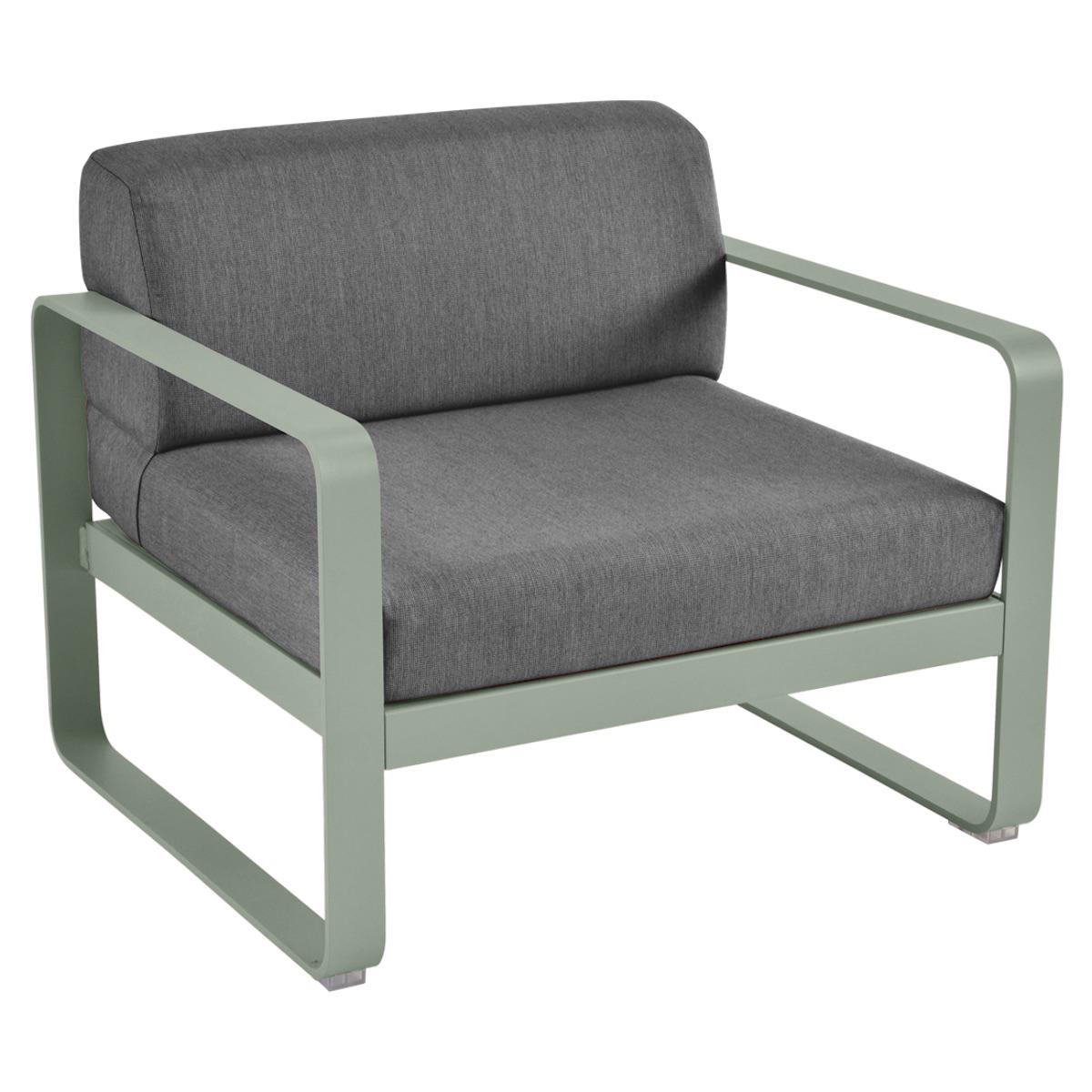 Fauteuil de jardin BELLEVIE Fermob cactus-gris graphite