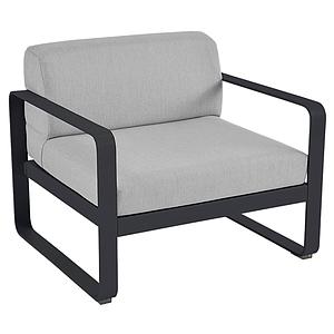 Fauteuil de jardin BELLEVIE Fermob carbone-gris flanelle