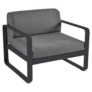 Fauteuil de jardin BELLEVIE Fermob carbone-gris graphite
