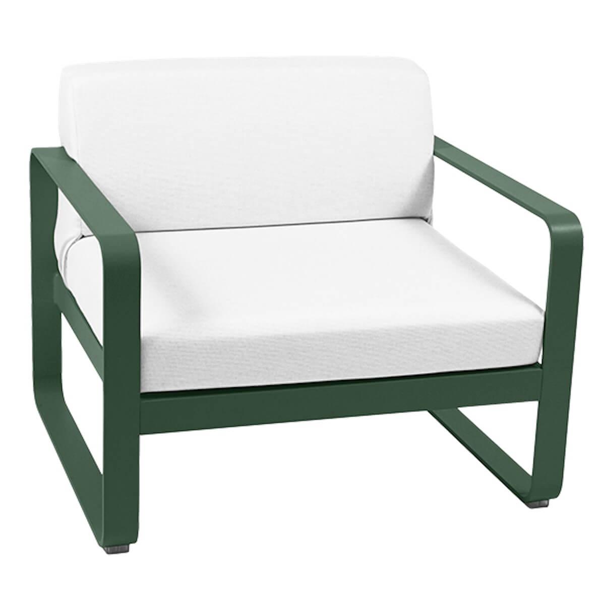 Fauteuil de jardin BELLEVIE Fermob cèdre-blanc grisé