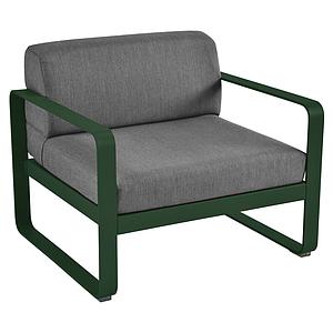 Fauteuil de jardin BELLEVIE Fermob cèdre-gris graphite