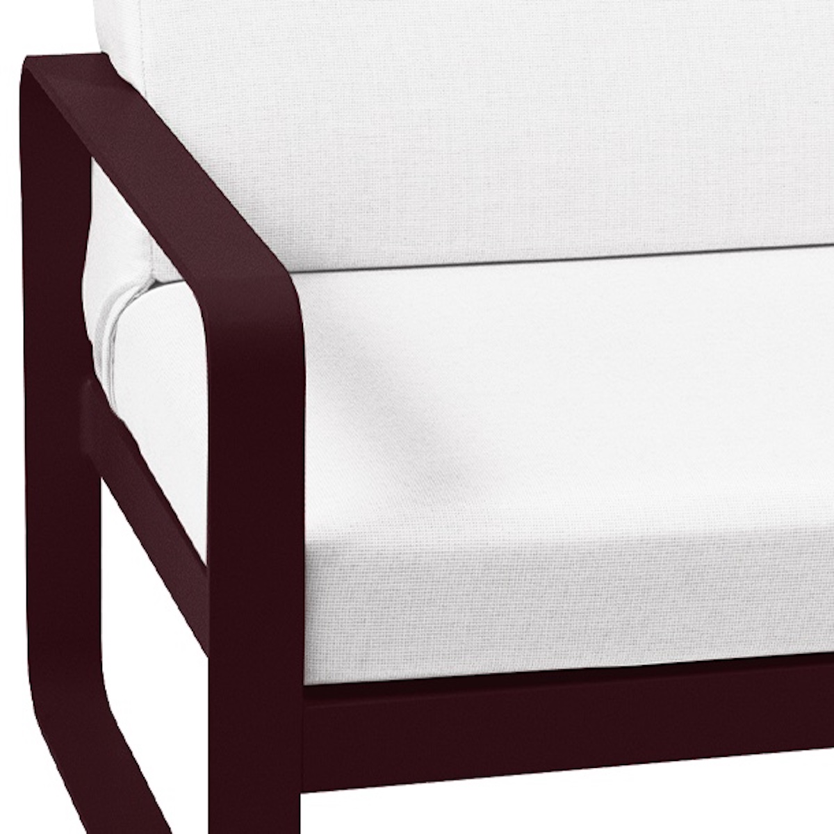 Fauteuil de jardin BELLEVIE Fermob Cerise noire-blanc grisé
