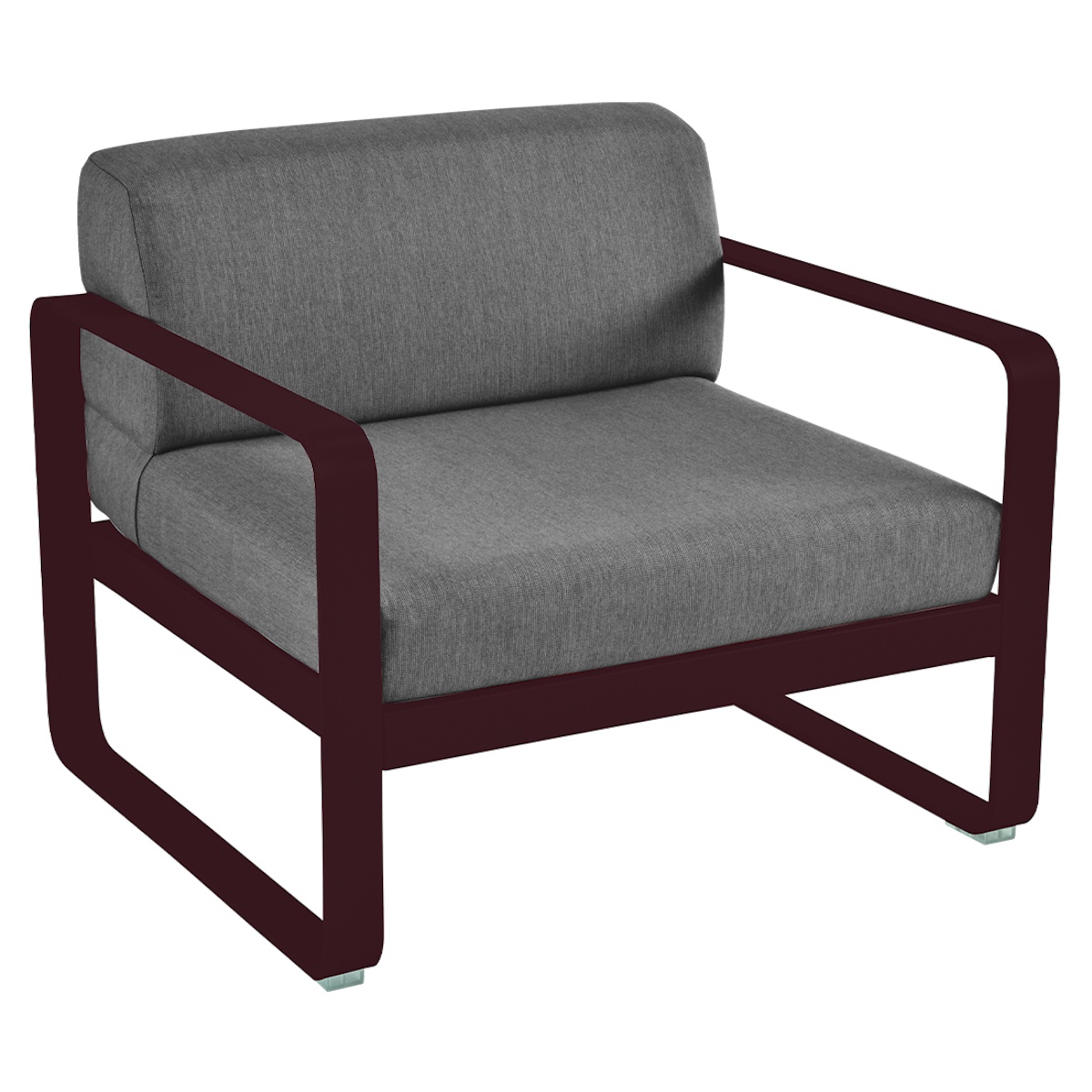 Fauteuil de jardin BELLEVIE Fermob Cerise noire-gris graphite