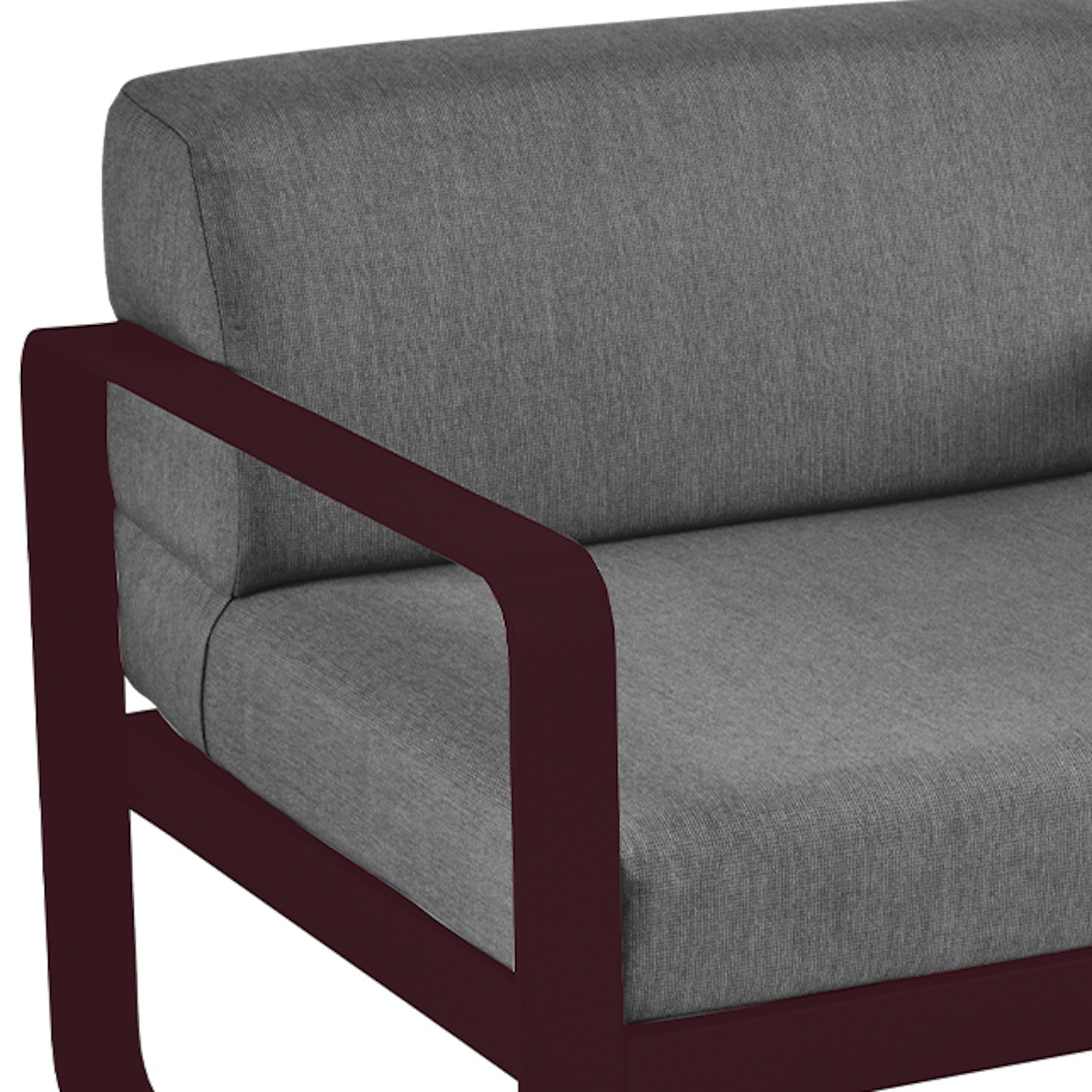Fauteuil de jardin BELLEVIE Fermob Cerise noire-gris graphite
