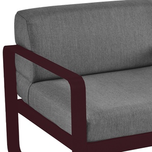 Fauteuil de jardin BELLEVIE Fermob Cerise noire-gris graphite