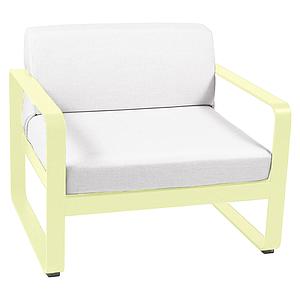 Fauteuil de jardin BELLEVIE Fermob citron givré-blanc grisé
