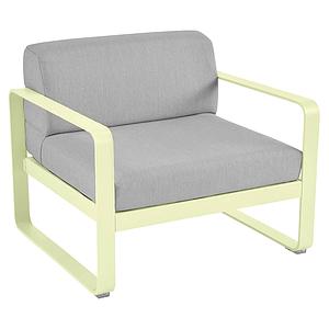 Fauteuil de jardin BELLEVIE Fermob citron givré-gris flanelle