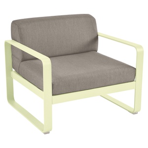 Fauteuil de jardin BELLEVIE Fermob citron givré-taupe grisé