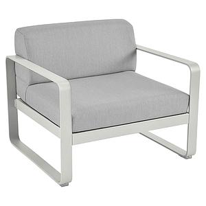 Fauteuil de jardin BELLEVIE Fermob gris argile-gris flanelle