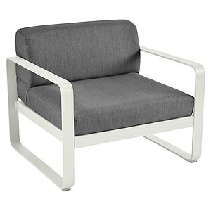 Fauteuil de jardin BELLEVIE Fermob gris argile-gris graphite