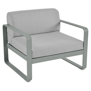 Fauteuil de jardin BELLEVIE Fermob gris lapilli-gris flanelle