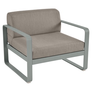 Fauteuil de jardin BELLEVIE Fermob gris lapillii-taupe grisé
