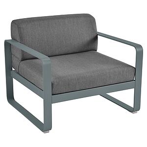 Fauteuil de jardin BELLEVIE Fermob gris orage-gris graphite