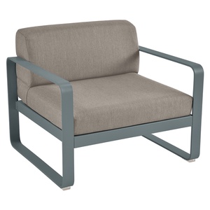 Fauteuil de jardin BELLEVIE Fermob gris orage-taupe grisé