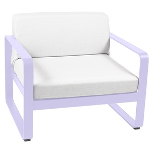 Fauteuil de jardin BELLEVIE Fermob guimauve-blanc grisé 
