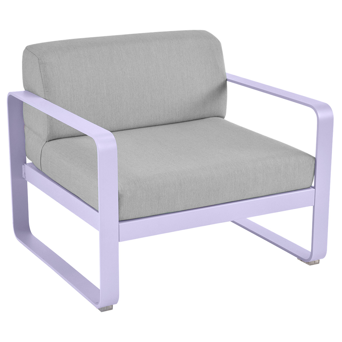 Fauteuil de jardin BELLEVIE Fermob guimauve-gris flanelle 