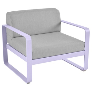 Fauteuil de jardin BELLEVIE Fermob guimauve-gris flanelle 