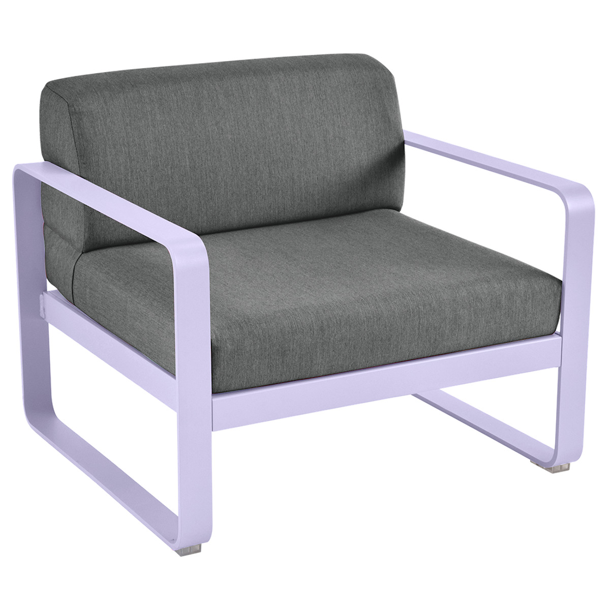 Fauteuil de jardin BELLEVIE Fermob guimauve-gris graphite