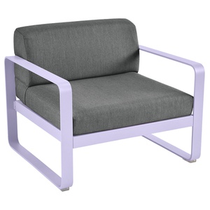 Fauteuil de jardin BELLEVIE Fermob guimauve-gris graphite