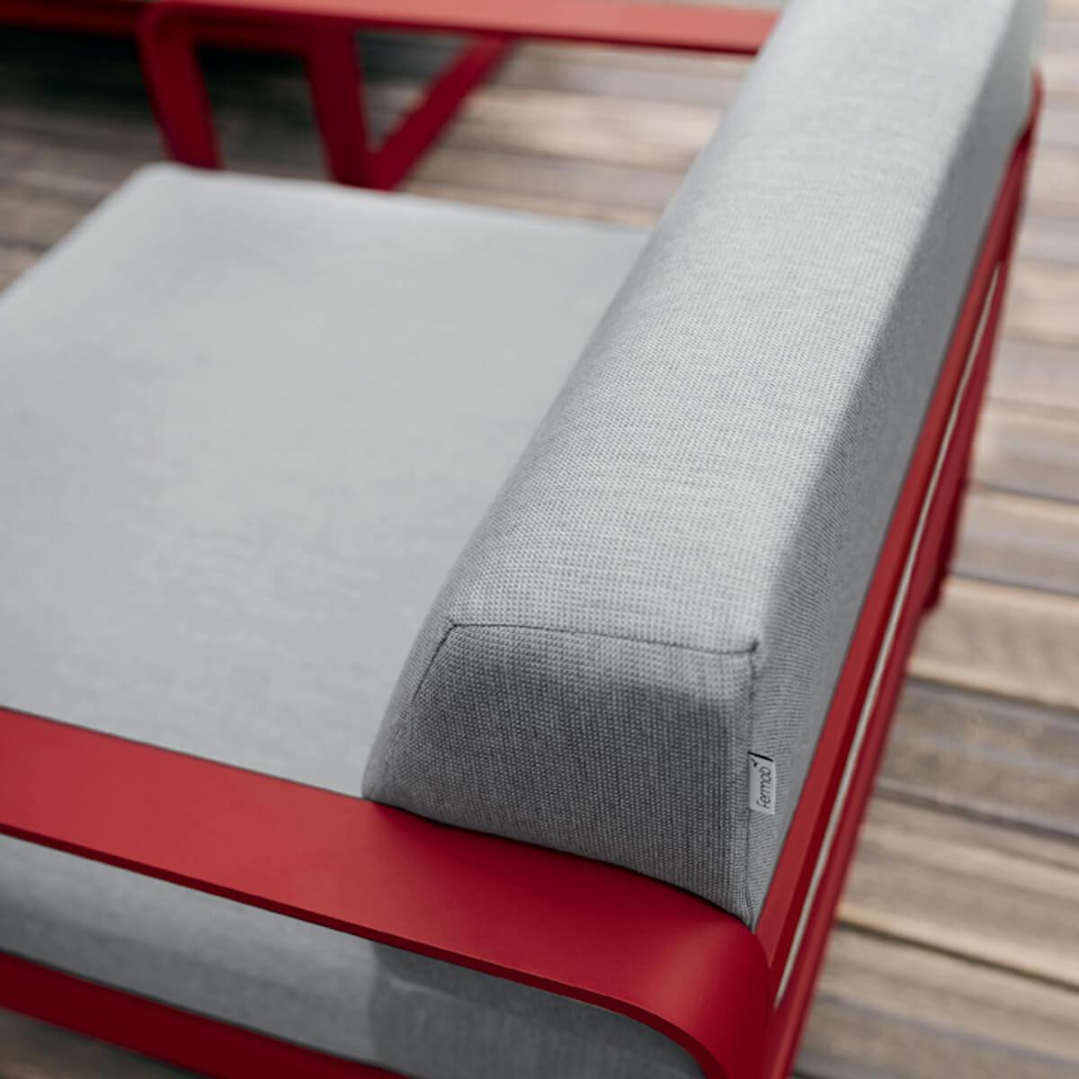 Fauteuil de jardin BELLEVIE Fermob menthe glaciale-gris flanelle