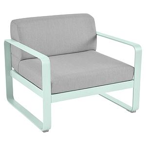 Fauteuil de jardin BELLEVIE Fermob menthe glaciale-gris flanelle