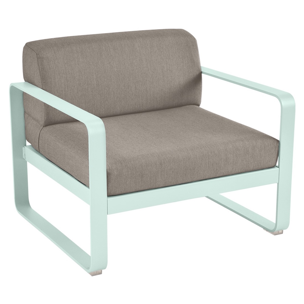 Fauteuil de jardin BELLEVIE Fermob menthe glaciale-taupe grisé