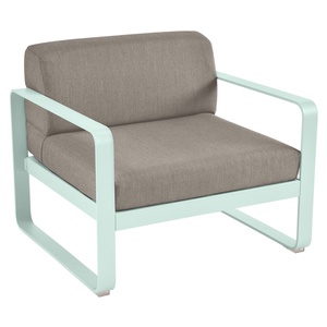 Fauteuil de jardin BELLEVIE Fermob menthe glaciale-taupe grisé