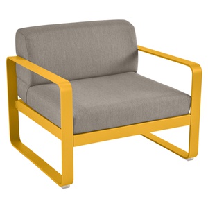 Fauteuil de jardin BELLEVIE Fermob miel NEW-taupe grisé