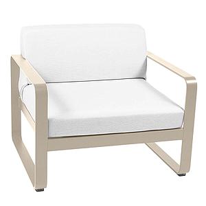 Fauteuil de jardin BELLEVIE Fermob muscade-blanc grisé