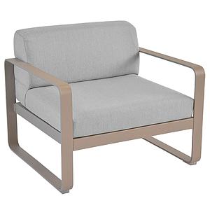 Fauteuil de jardin BELLEVIE Fermob muscade-gris flanelle