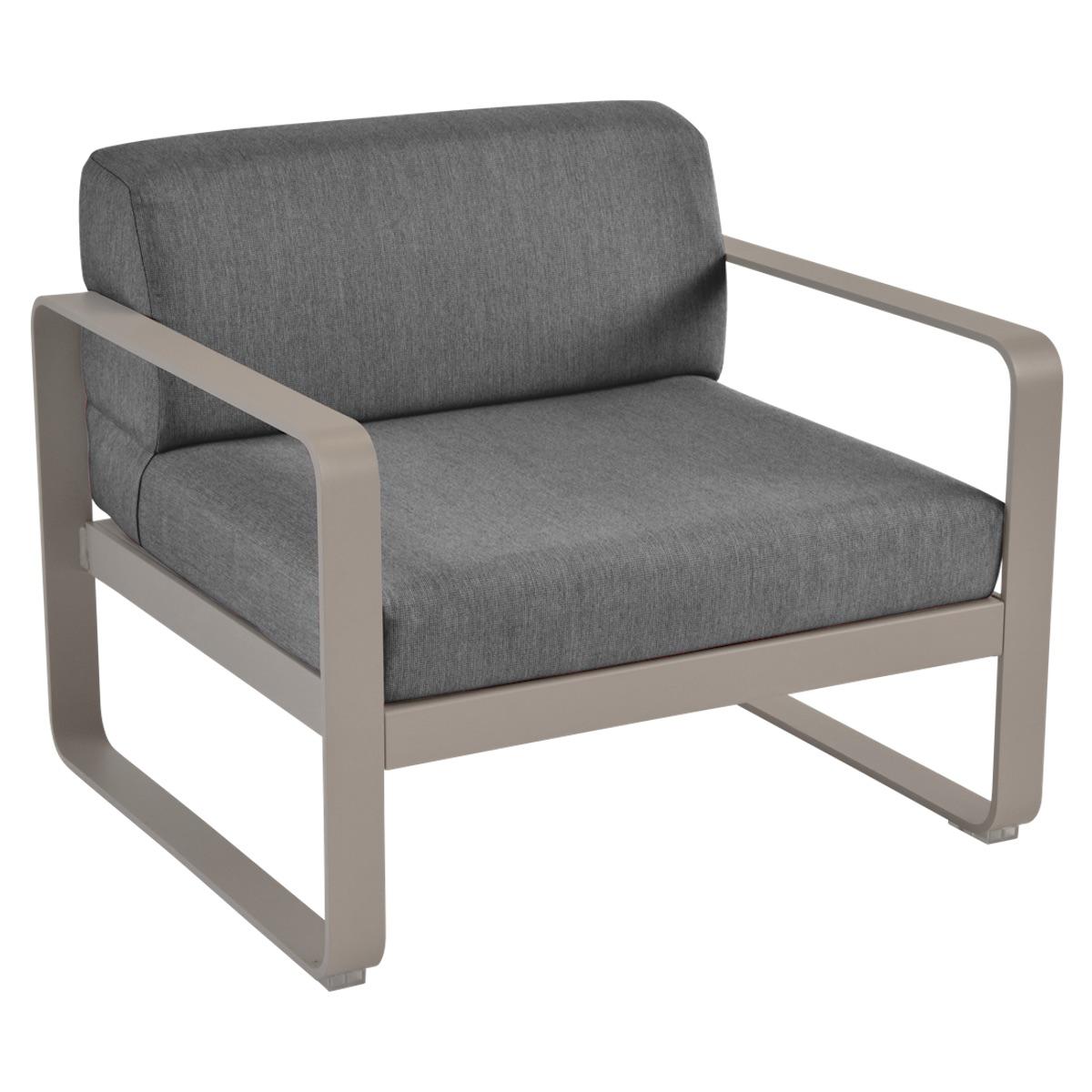 Fauteuil de jardin BELLEVIE Fermob muscade-gris graphite