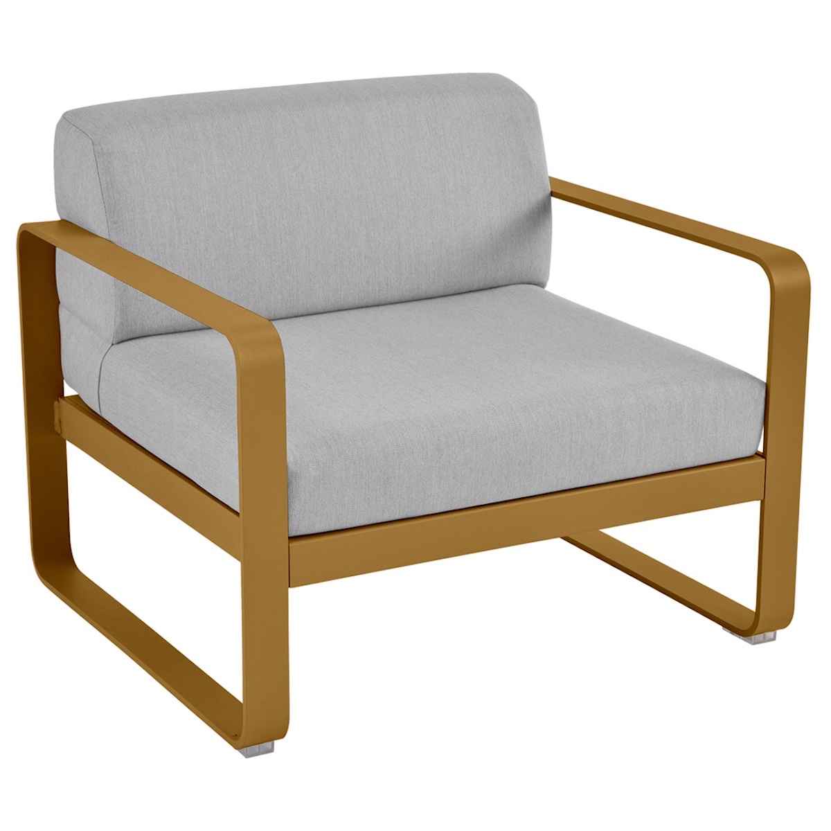 Fauteuil de jardin BELLEVIE Fermob pain d'épices-gris flanelle