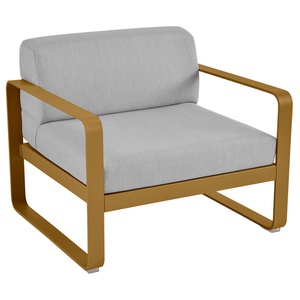 Fauteuil de jardin BELLEVIE Fermob pain d'épices-gris flanelle