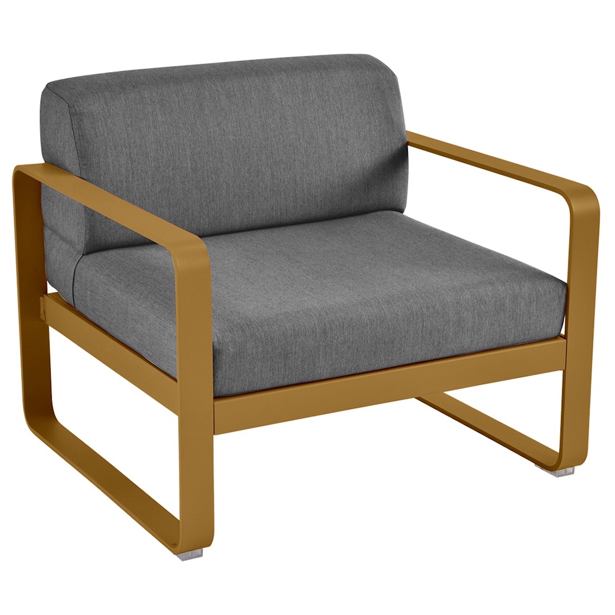 Fauteuil de jardin BELLEVIE Fermob pain d'épices-gris graphite