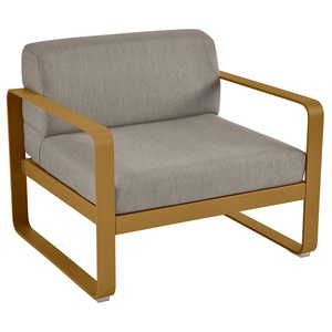 Fauteuil de jardin BELLEVIE Fermob pain d'épices-taupe grisé