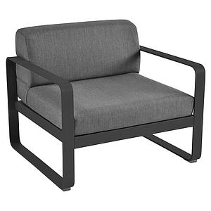 Fauteuil de jardin BELLEVIE Fermob réglisse-gris graphite