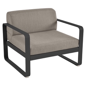 Fauteuil de jardin BELLEVIE Fermob réglisse-taupe grisé
