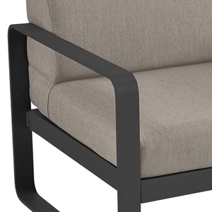Fauteuil de jardin BELLEVIE Fermob réglisse-taupe grisé
