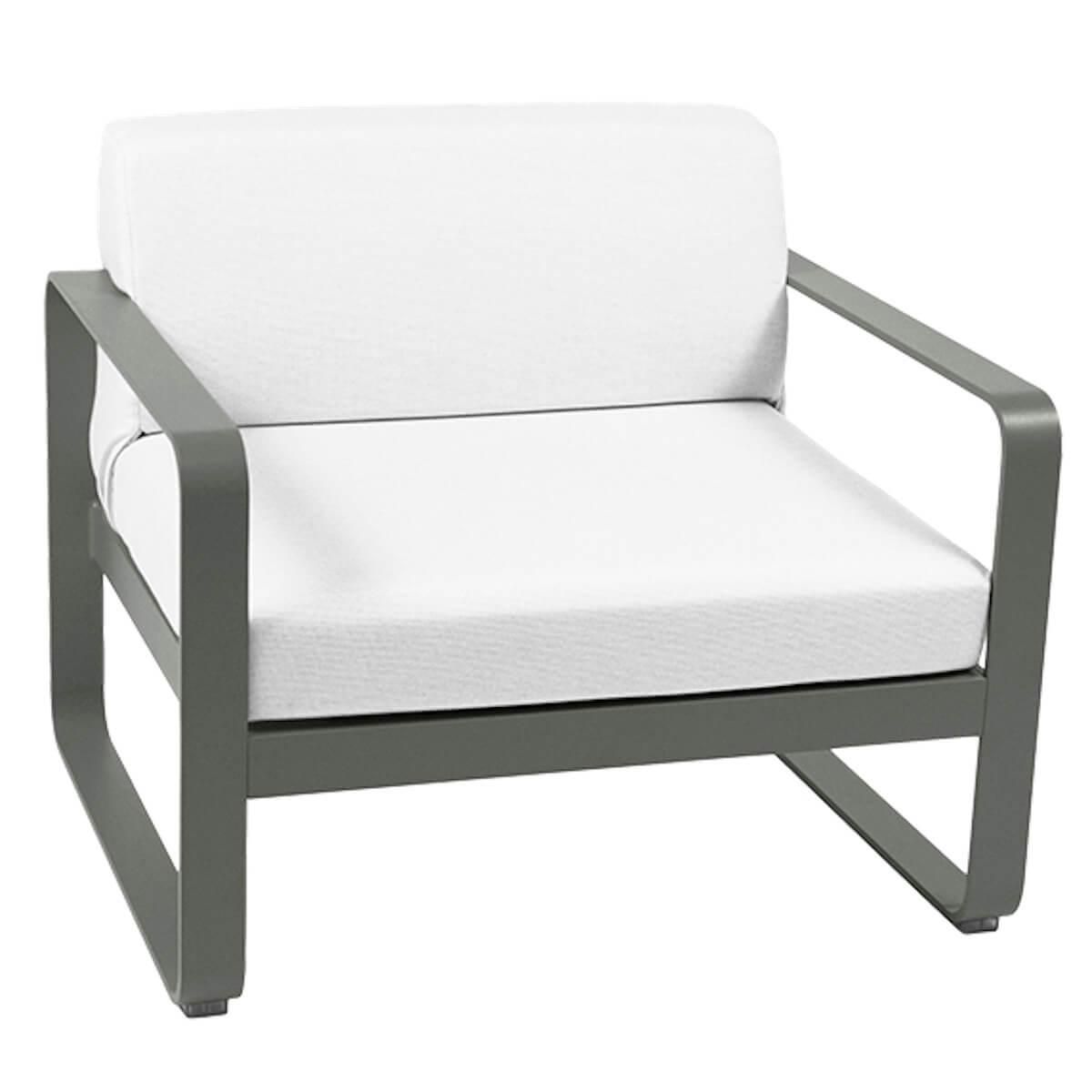 Fauteuil de jardin BELLEVIE Fermob romarin-blanc grisé