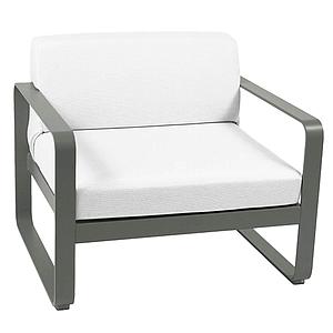 Fauteuil de jardin BELLEVIE Fermob romarin-blanc grisé