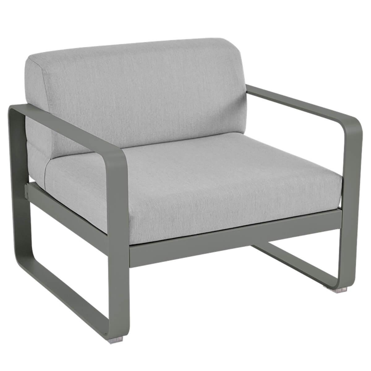 Fauteuil de jardin BELLEVIE Fermob romarin-gris flanelle