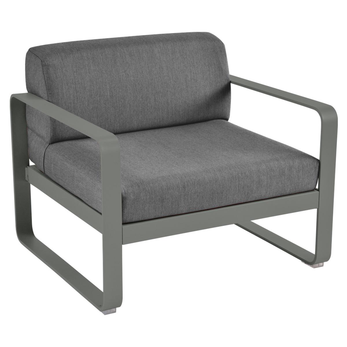 Fauteuil de jardin BELLEVIE Fermob romarin-gris graphite
